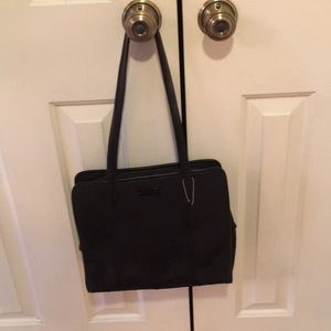 Coach black nylon tote